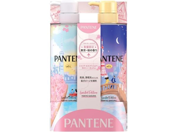 Bộ dầu gội xả Pantene Limited Edition Tokyo Sakura phục hồi sâu