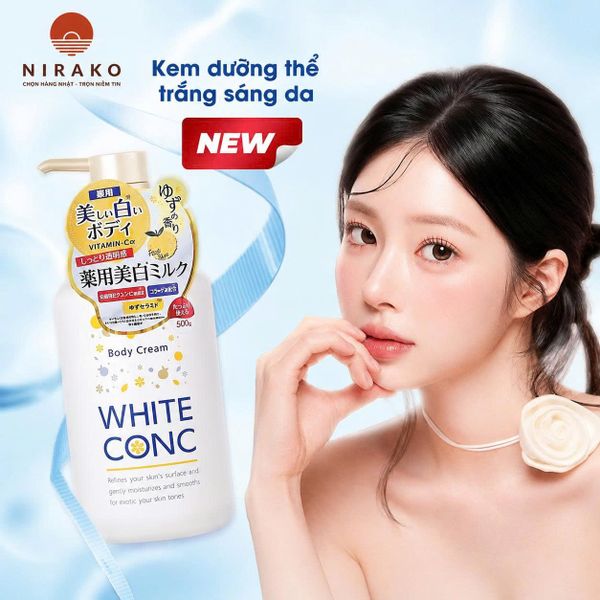 Sữa Dưỡng Thể Trắng Sáng Da Toàn Thân Yuzu White ConC Body 4990110007234