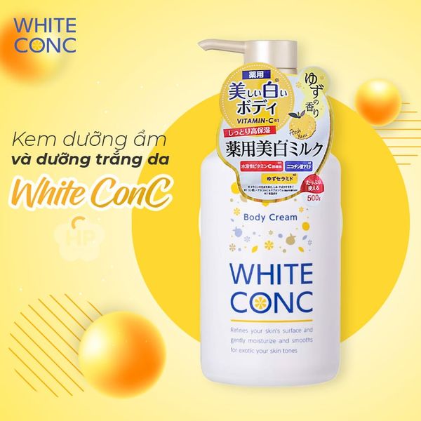 Sữa Dưỡng Thể Trắng Sáng Da Toàn Thân Yuzu White ConC Body