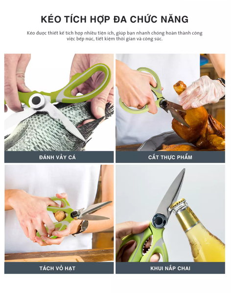 Kéo cắt thực phẩm đa năng Benchusch