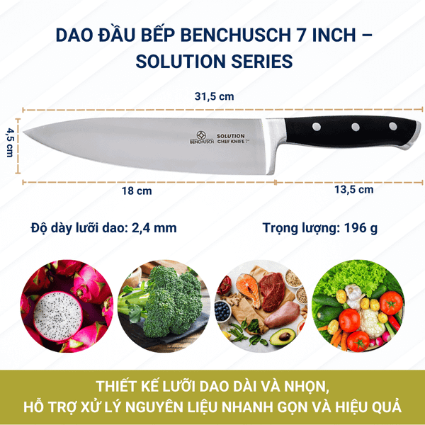 Dao đầu bếp Benchusch 7 inch