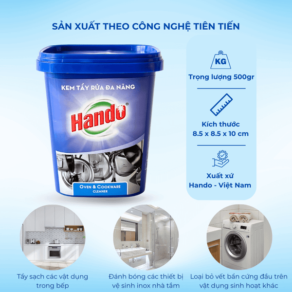 Kem tẩy nhà bếp đa năng Hando 500gr