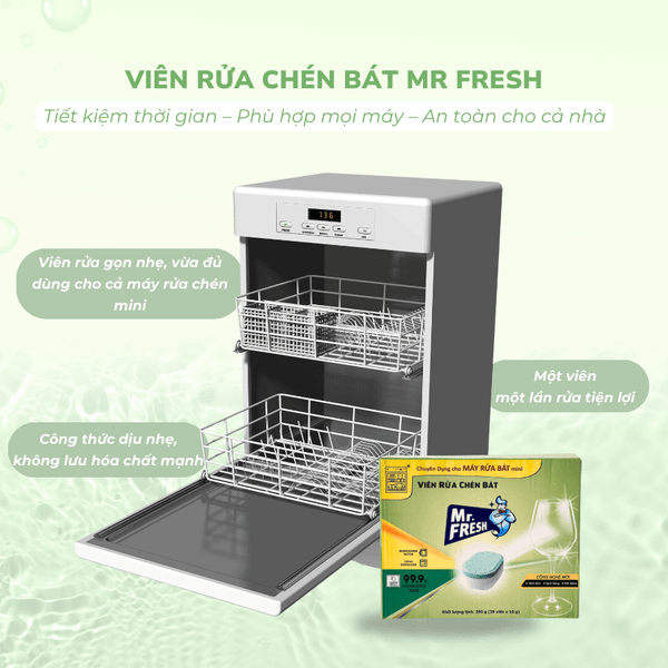 Viên rửa chén 10g Mr. Fresh