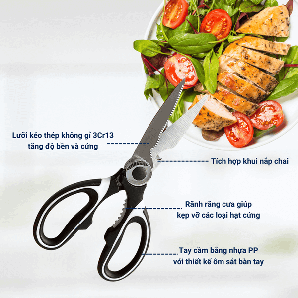 Kéo cắt thực phẩm đa năng Benchusch