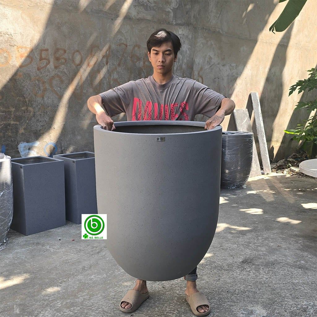 chậu composite hình đầu đạn