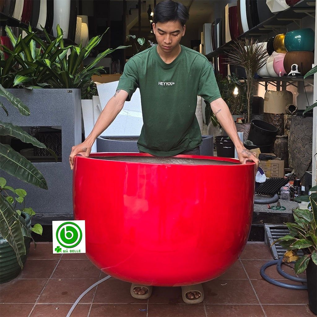 chậu composite tron to