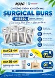 ƯU ĐÃI ĐẶC BIỆT NAM DŨNG MEDICAL - CARBIDE BUR 1559L | SỞ HỮU NGAY QUÀ TẶNG TỪ MANI