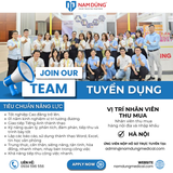 [TUYỂN DỤNG] NAM DŨNG MEDICAL – VỊ TRÍ NHÂN VIÊN THU MUA
