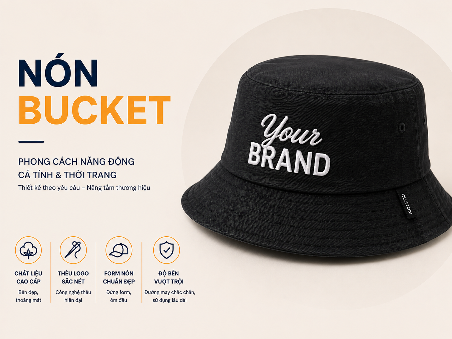 Nón Bucket - Nón tai bèo