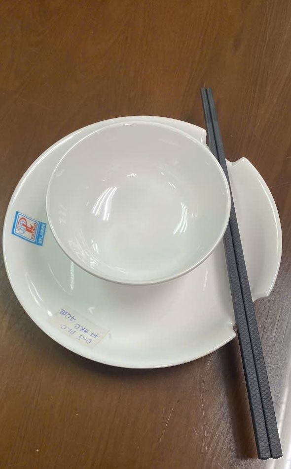 Ảnh Thực Tế Dĩa Lót Chén Gác Đũa DLC14 Horeca