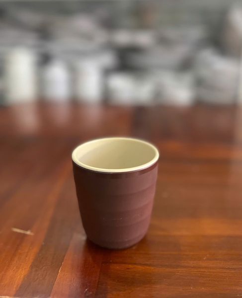 Ly trà đá nhỏ nhám nâu code LN02 melamine