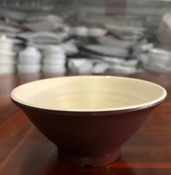 Tô melamine dùng chè súp canh nóng với thiết kế xoắn đẹp mắt