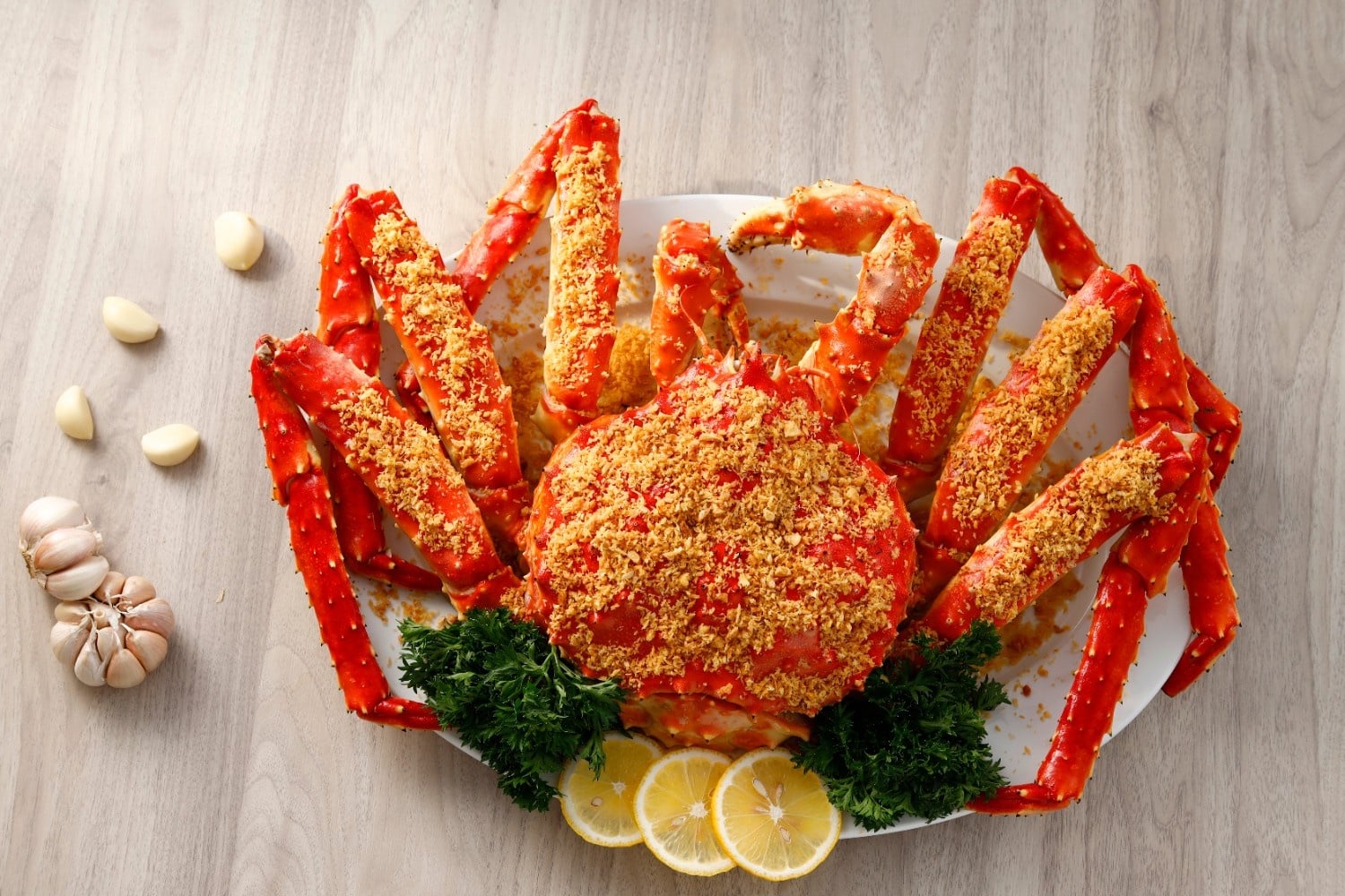 King Crab cháy tỏi