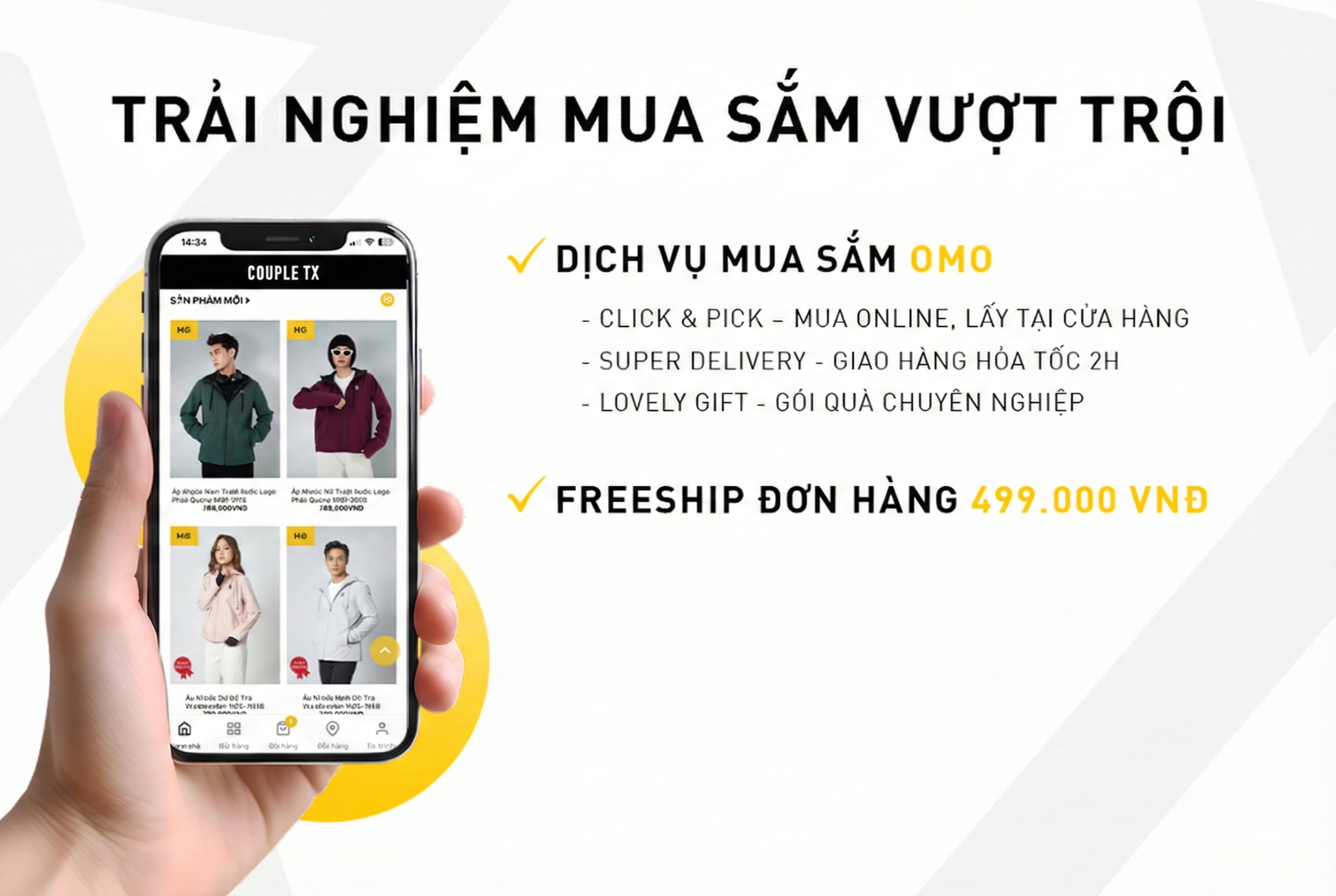 TRẢI NGHIỆM MUA SẮM VƯỢT TRỘI CÙNG COUPLE TX