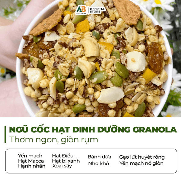 AB Granola Ngũ Cốc Mix Trái Cây Sấy