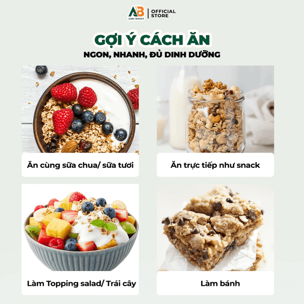 AB Granola Ngũ Cốc Mix Trái Cây Sấy