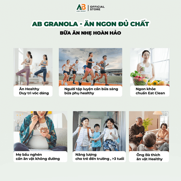 AB Granola Ngũ Cốc Mix Trái Cây Sấy