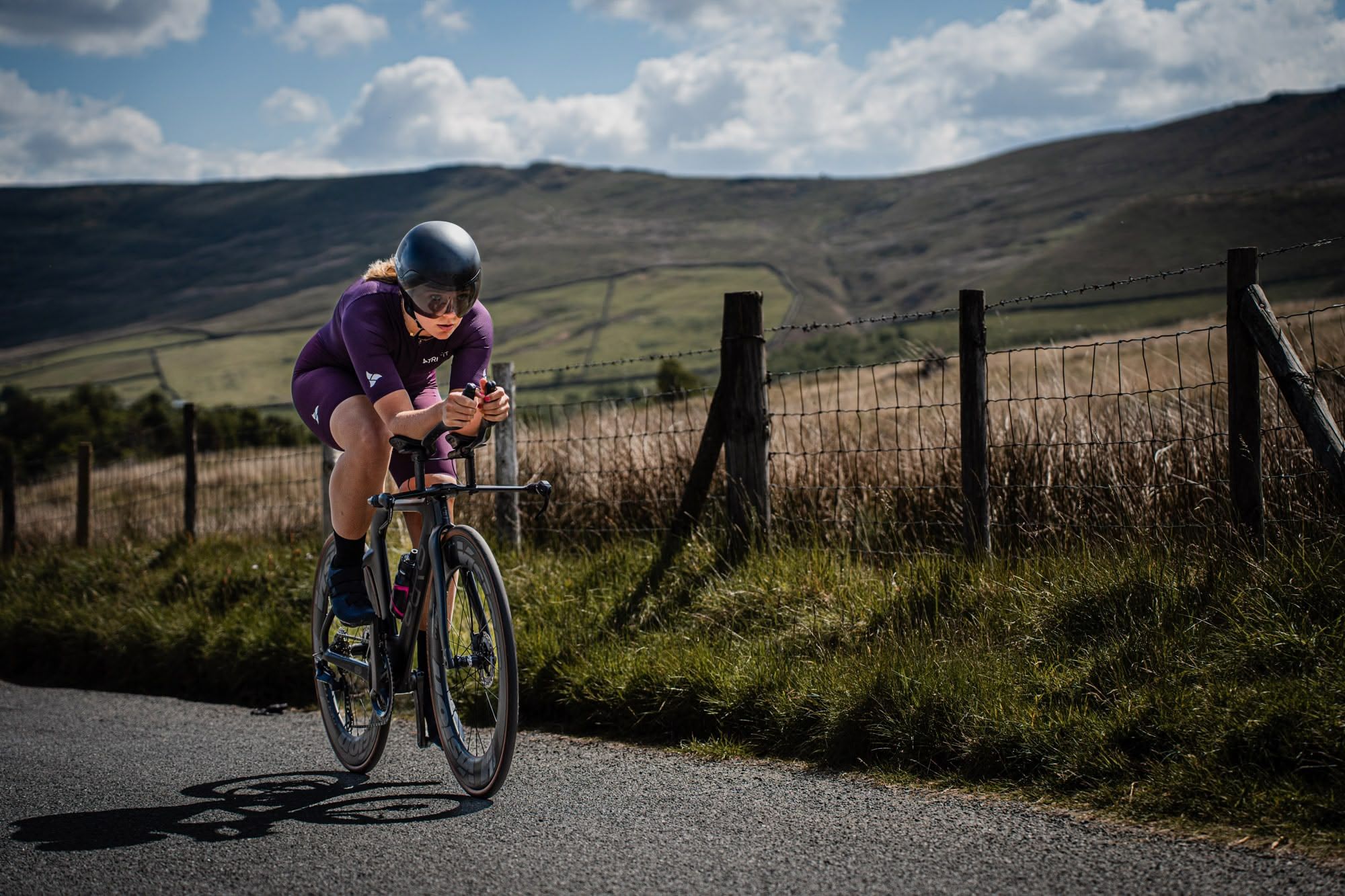 Bộ Quần Áo Ba Môn Phối Hợp Nữ Tri-Fit Vanguard (Wine Red, Black, Plum)