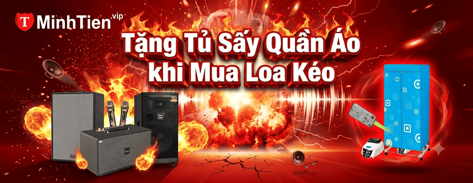 MUA LOA KÉO – TẶNG NGAY TỦ SẤY QUẦN ÁO