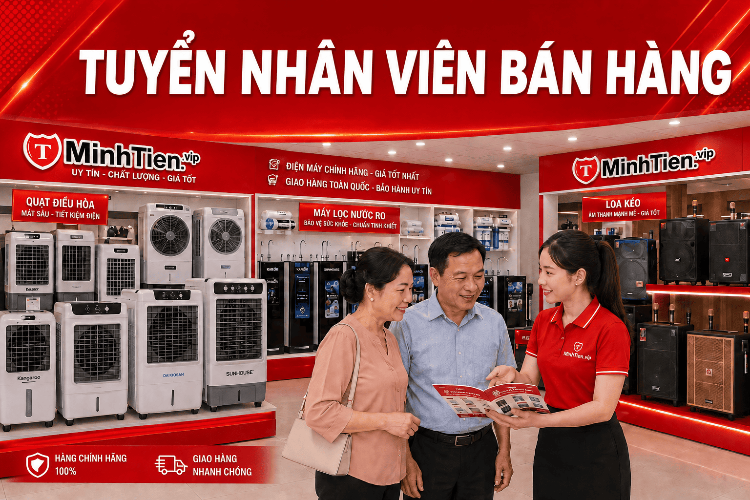 Tuyển nhân viên Bán Hàng tại Minh Tiến Đà Nẵng