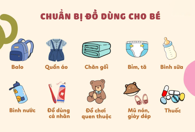 Checklist những đồ dùng cho bé đi học mầm non mà ba mẹ nên chuẩn bị