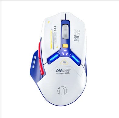 Chuột không dây Gaming Inphic IN9 PixArt PAW3311 xanh trắng