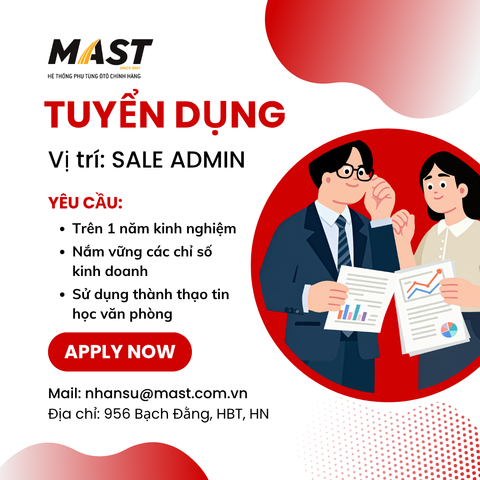 TUYỂN DỤNG VỊ TRÍ SALE ADMIN