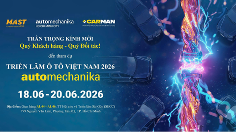 AUTOMECHANIKA 2026 SẮP BẮT ĐẦU – MAST HẸN GẶP BẠN TẠI AL44 - AL46!