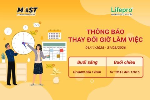 THÔNG BÁO THAY ĐỔI THỜI GIAN LÀM VIỆC