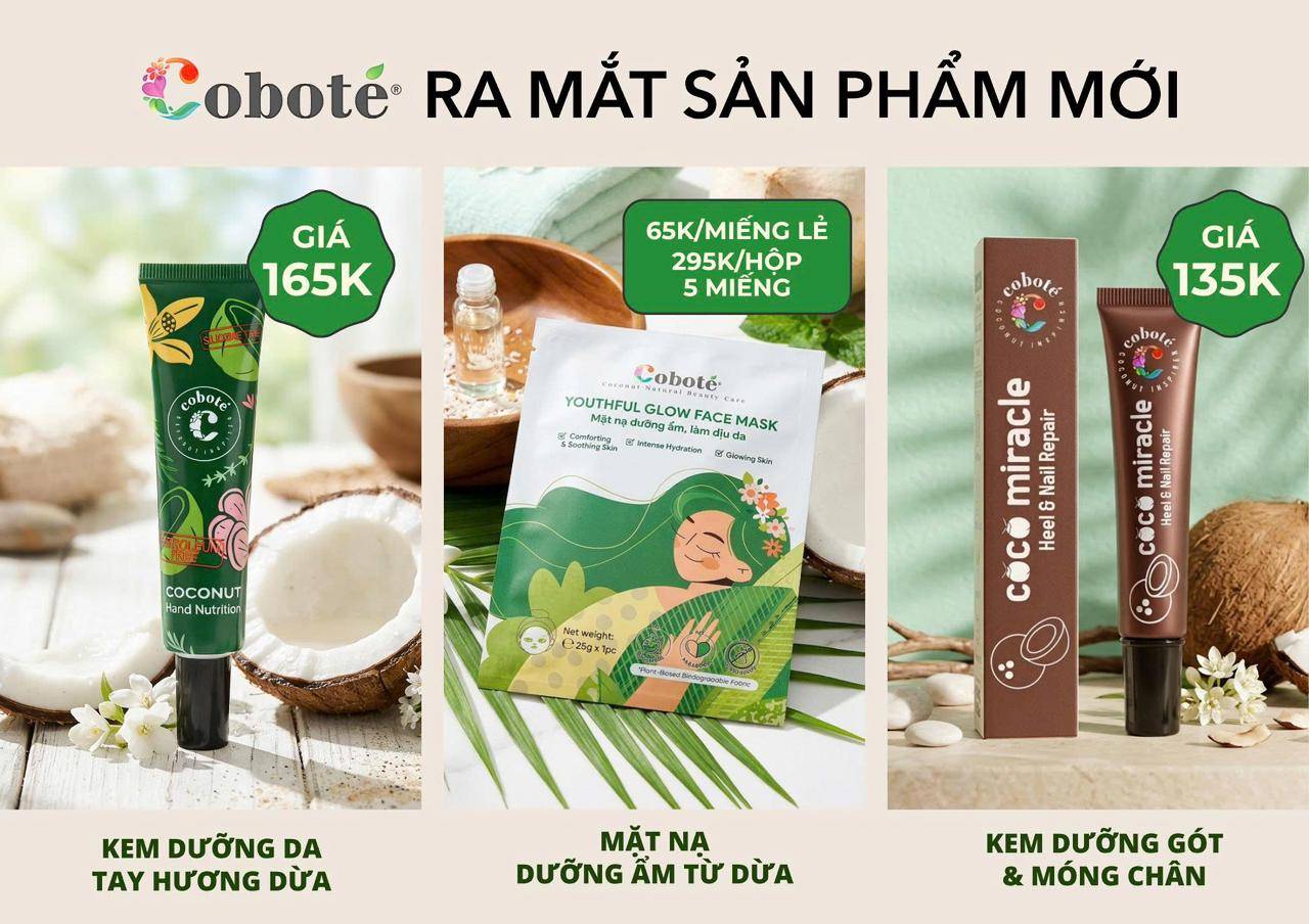COBOTÉ RA MẮT THÊM 3 SẢN PHẨM CHĂM SÓC TỪ DỪA – NÂNG NIU LÀN DA MỖI NGÀY
