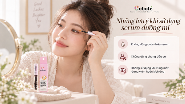 Những lưu ý khi sử dụng serum dưỡng mi