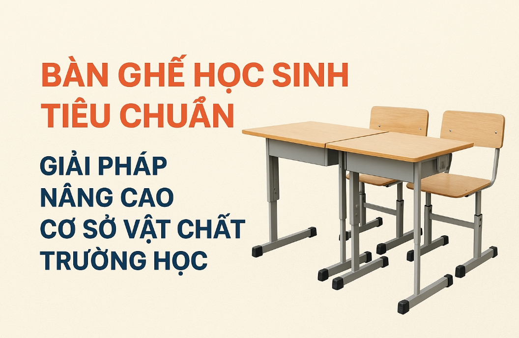 Bàn Ghế Học Sinh Tiêu Chuẩn – Giải Pháp Nâng Cao Cơ Sở Vật Chất Trường Học Tại TPHCM