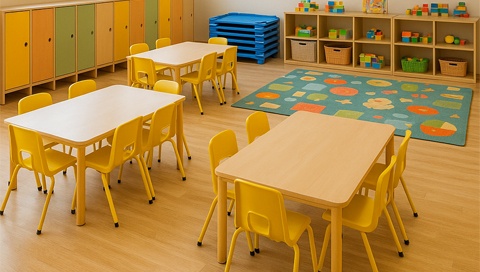 Không gian nội thất cho trẻ mầm non được thiết kế như thế nào?