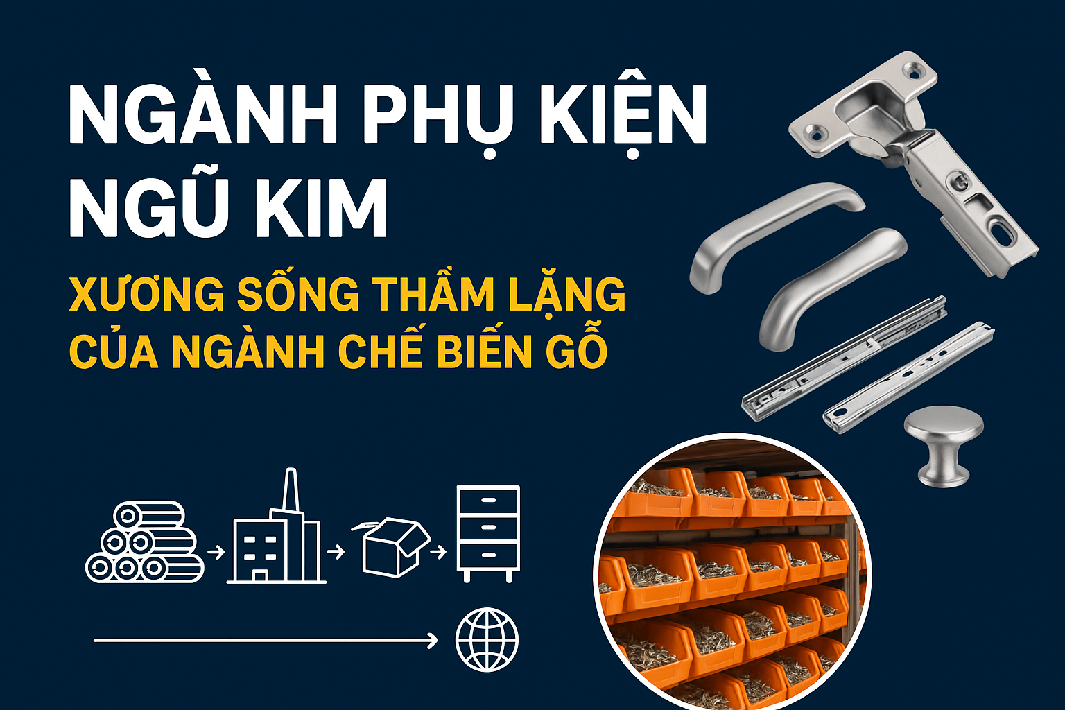 Ngành phụ kiện ngũ kim: “Xương sống” thầm lặng của ngành chế biến gỗ