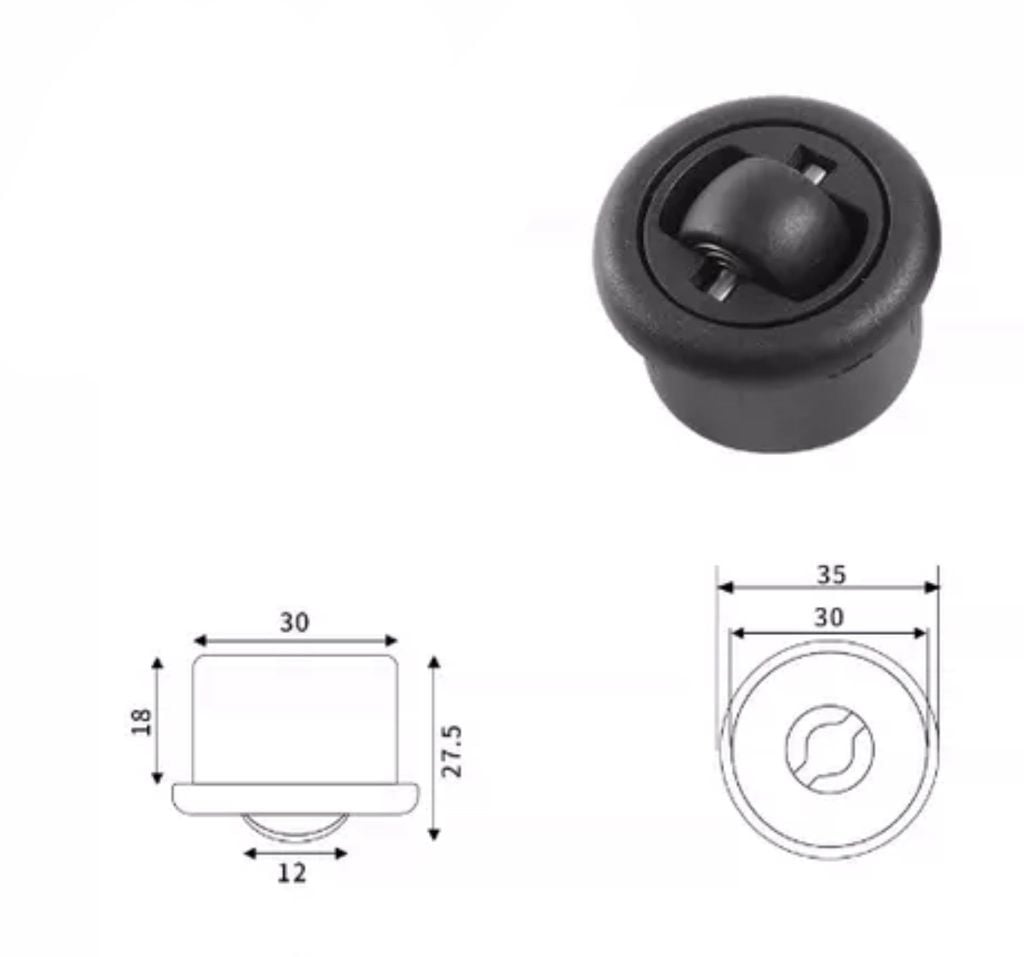 Phụ kiện bàn xoay 90 độ Vinahardware - VNH90128