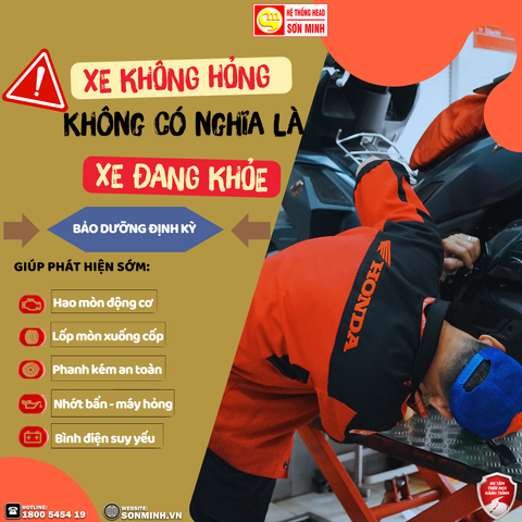 XE KHÔNG HỎNG KHÔNG CÓ NGHĨA LÀ XE ĐANG KHỎE – TẦM QUAN TRỌNG CỦA BẢO DƯỠNG ĐỊNH KỲ XE MÁY HONDA