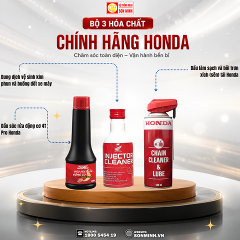 Bộ 3 Hóa Chất Honda Tại HEAD Sơn Minh