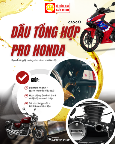 Dầu Tổng Hợp 4T SL 10W-30 MA Pro Honda – Bảo Vệ Động Cơ Xe Côn Tay Và Xe Thể Thao
