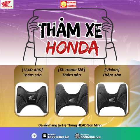 Thảm xe Honda chính hãng – Phụ kiện nhỏ giúp bảo vệ xế yêu bền đẹp mỗi ngày
