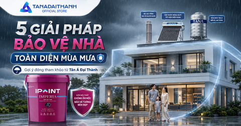 Giải pháp bảo vệ nhà toàn diện mùa mưa của Tân Á Đại Thành là gì? Top 5 bộ giải pháp đáng tham khảo