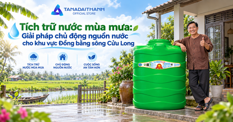 Tích trữ nước mùa mưa: Giải pháp chủ động nguồn nước cho khu vực Đồng bằng sông Cửu Long