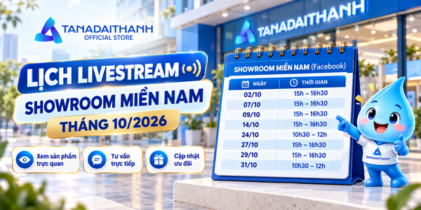 Lịch livestream tháng 10 Shop Tân Á Đại Thành