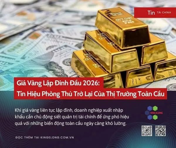 Giá Vàng Lập Đỉnh Đầu 2026: Tín Hiệu Phòng Thủ Trở Lại Của Thị Trường Toàn Cầu