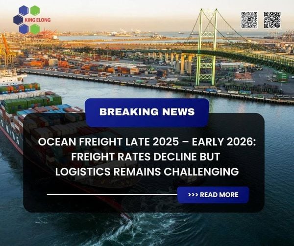Ocean Freight Late 2025 – Early 2026: Freight Rates Decline But Logistics Remains Challenging