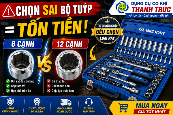 Cách Chọn Bộ Tuýp Chất Lượng Cho Thợ Sửa Xe Và Cơ Khí 2026