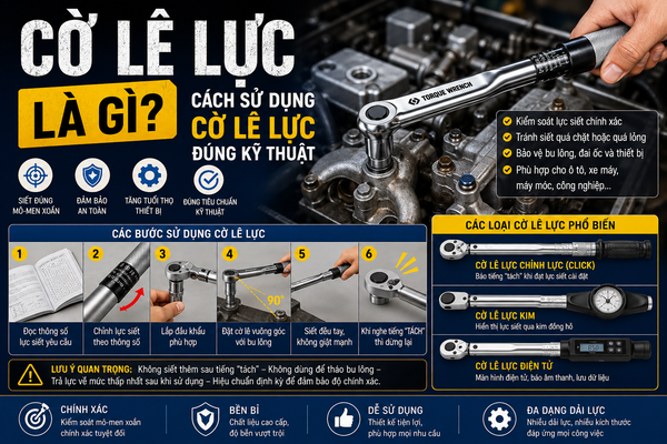 Cờ Lê Lực Là Gì? Cách Sử Dụng Cờ Lê Lực Đúng Kỹ Thuật