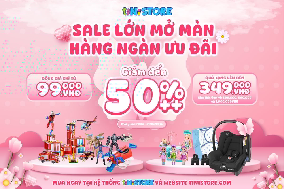 tiNiStore giảm đến 50%++