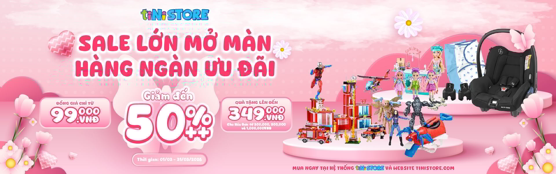 tiNiStore giảm đến 50%++