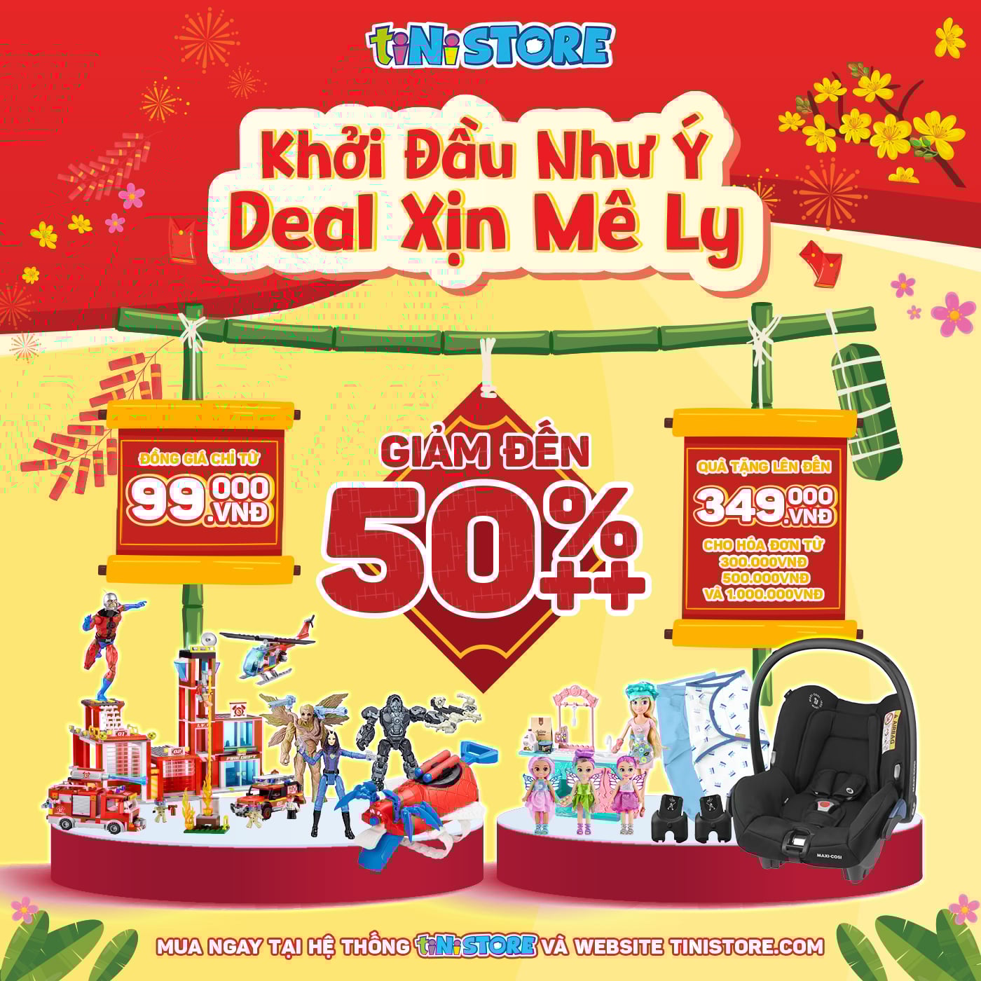 tiNiStore giảm đến 50%++