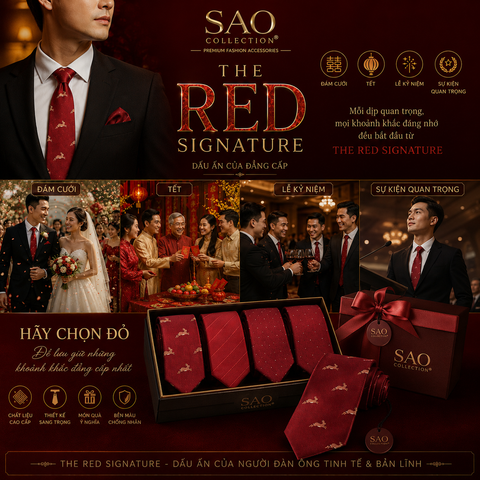 BỘ SƯU TẬP CÀ VẠT ĐỎ THE RED SIGNATURE